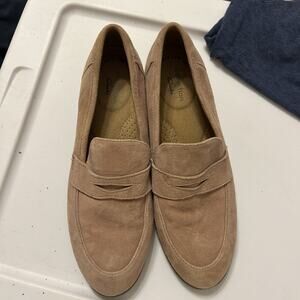 Clark Suede Pink Flats
